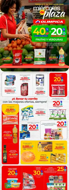  Vista previa del prospecto Miércoles de plaza del almacen Olímpica válida del 11/02/2026 al 11/02/2026