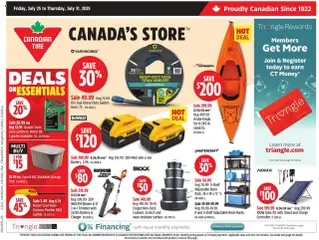 Un aperçu du dépliant Weekly flyer / circulaire du magasin Canadian Tire est valide à partir 25 juill. 2025