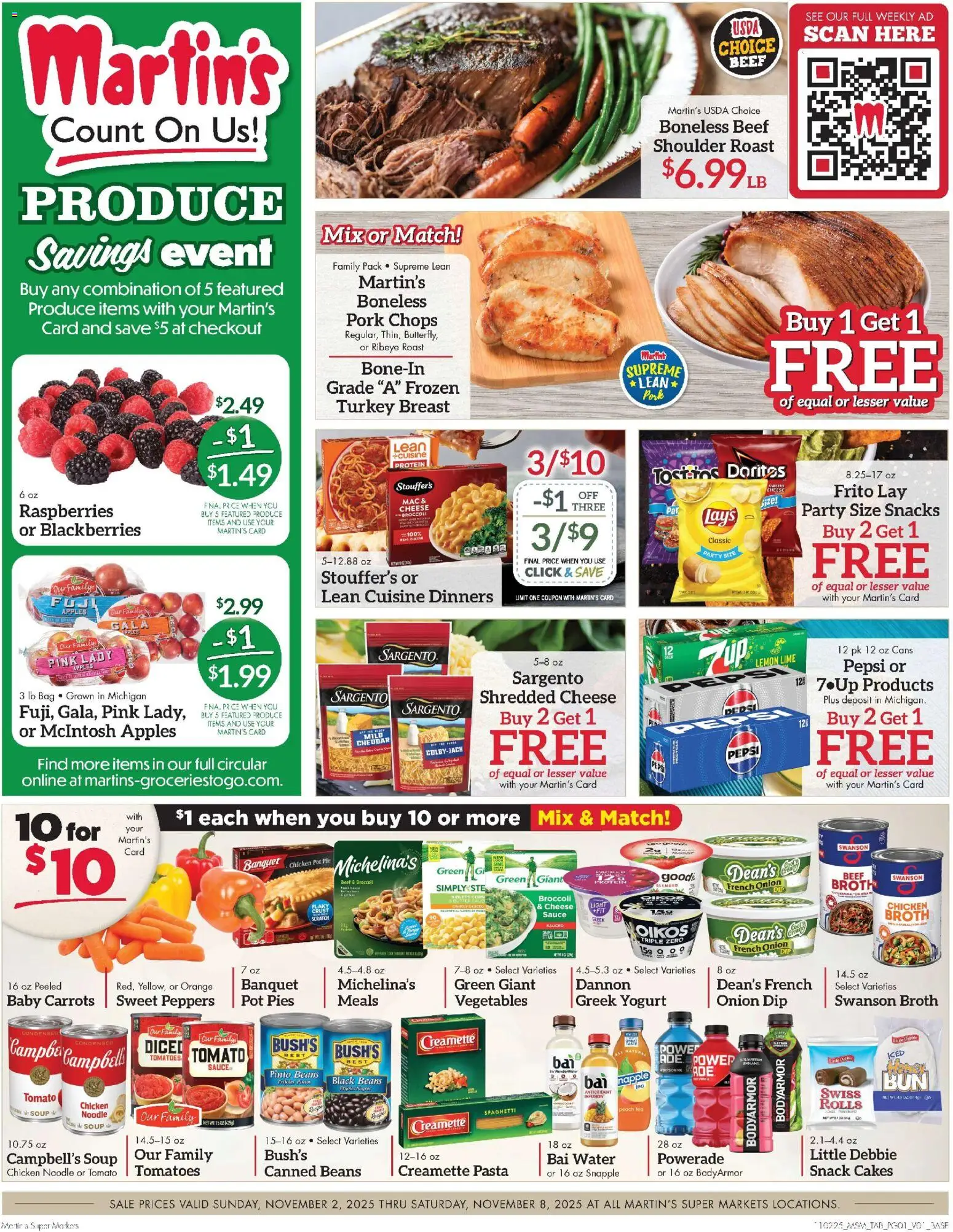 Ad Preview of Martin’s Weekly Ad from 11/02/2025