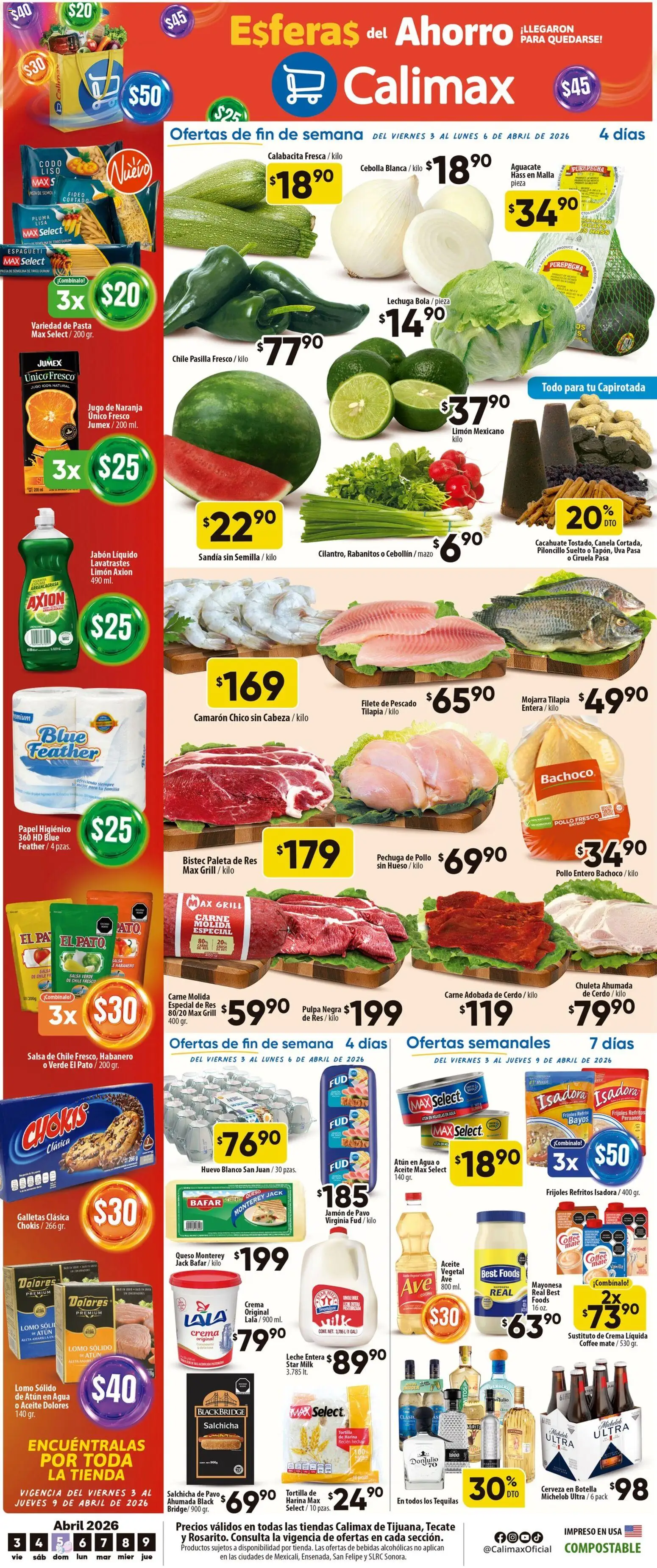 Vista previa las ofertas de la tienda Calimax - Calimax folleto Tijuana desde el 03/04/2026 