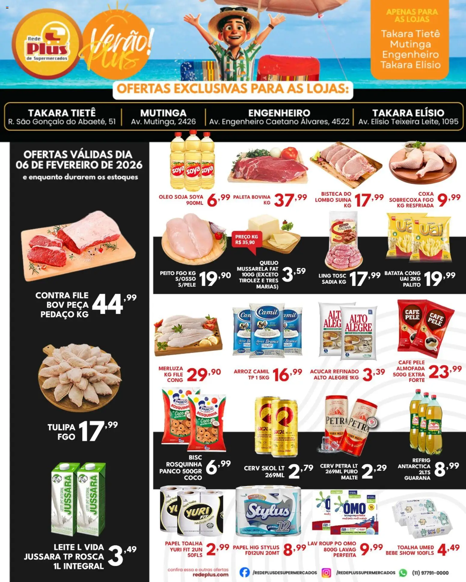 Pré-Visualização do folheto "Ofertas da semana" da loja Rede Plus Supermercados válido a partir de 06/02/2026