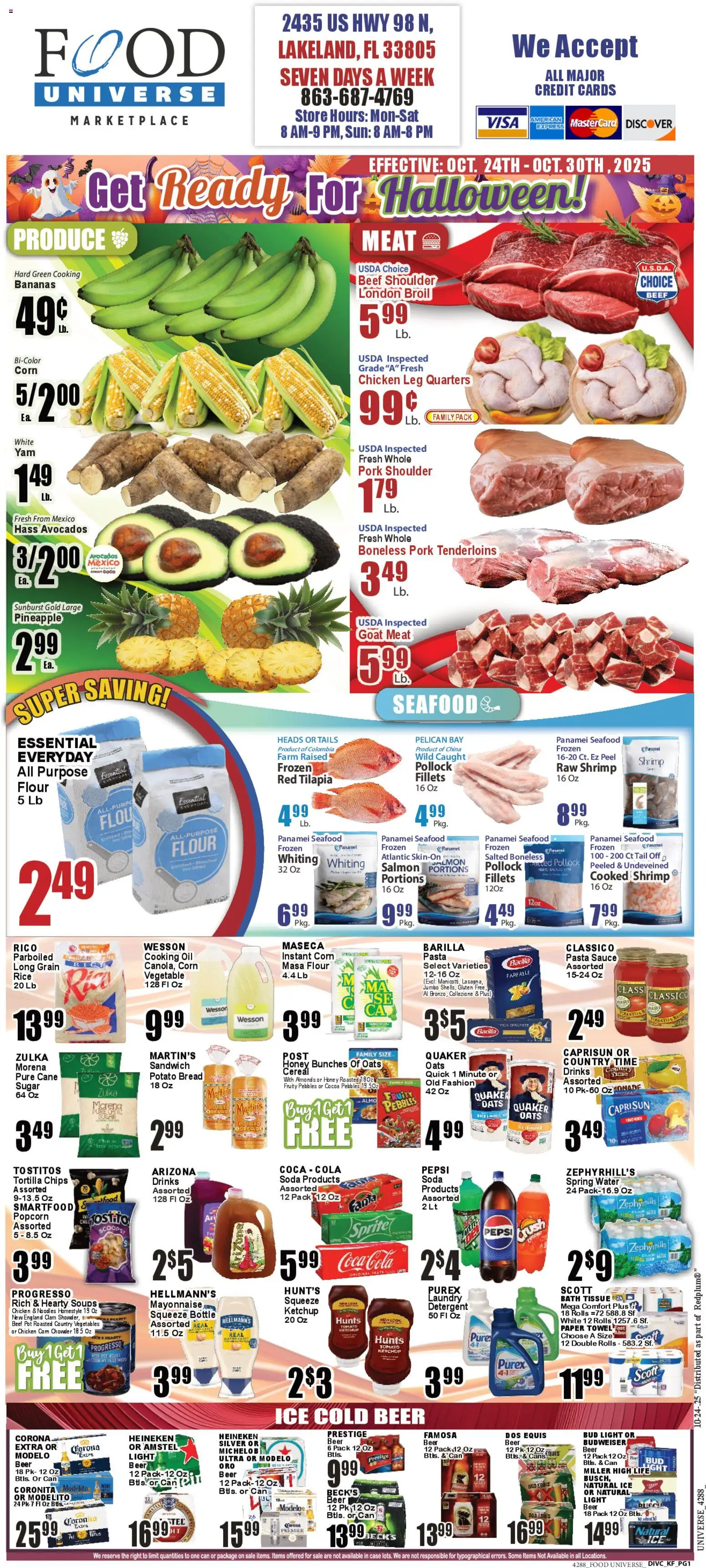 Food Universe Weekly Ad from 10/24/2025 - Flyer - Page number 1