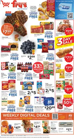 Ad Preview of Fry's Food Weekly Ad from 12/03/2025 | Page: 1