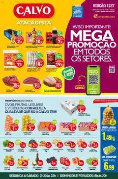 Pré-Visualização do folheto "Ofertas da semana" da loja Calvo Atacadista válido a partir de 04/08/2025