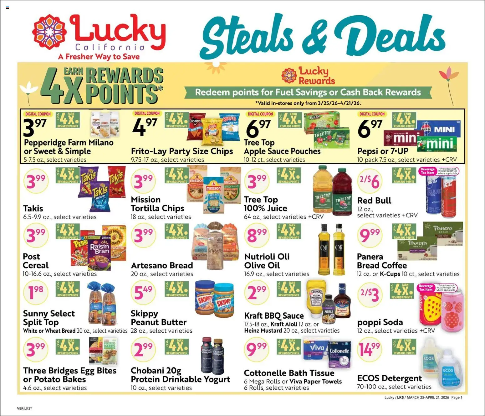 Ad Preview of Lucky Supermarkets Lucky Supermarkets Big Book of Savings from 03/25/2026