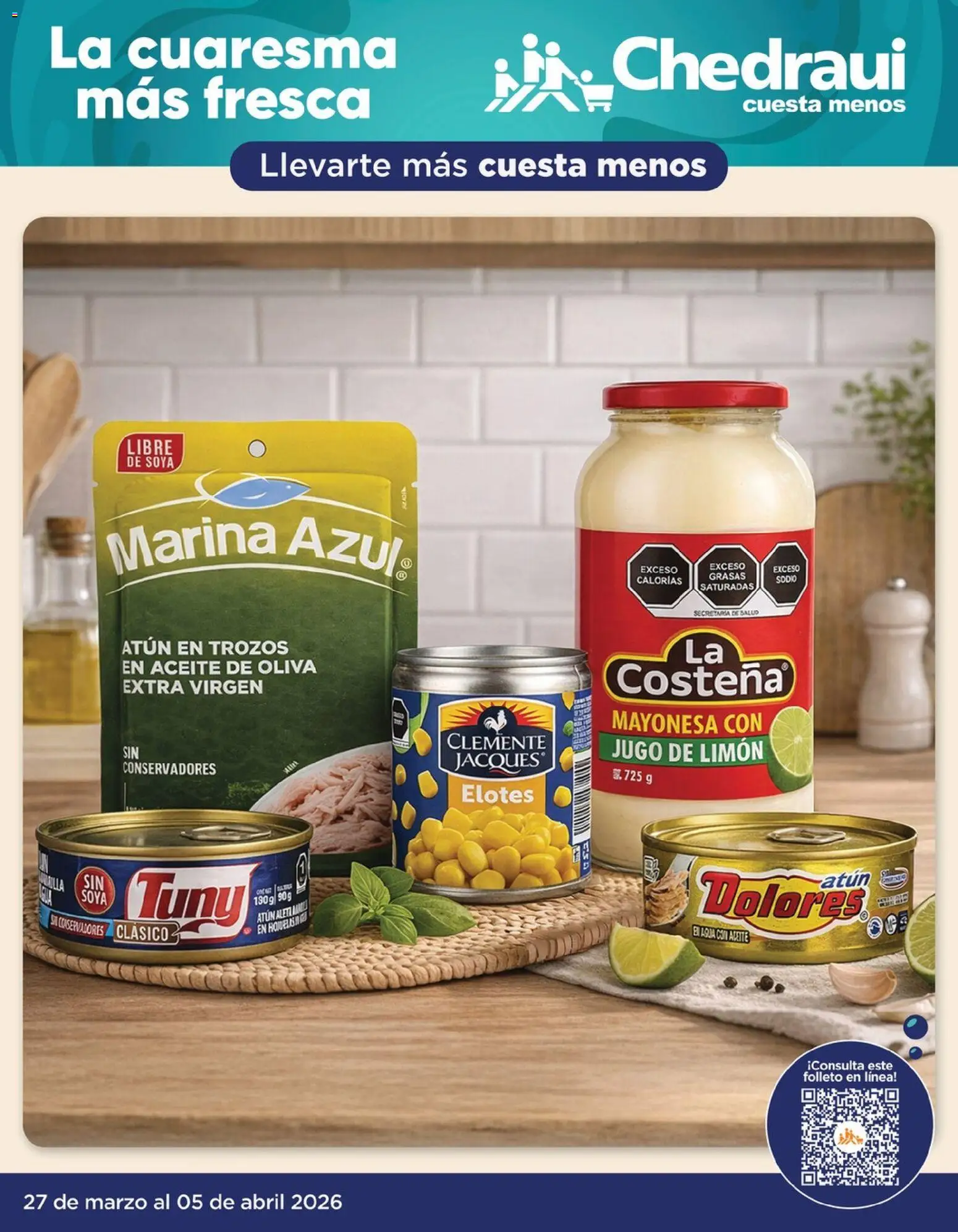 Vista previa las ofertas de la tienda Chedraui - Chedraui folleto La cuaresma más fresca desde el 27/03/2026 