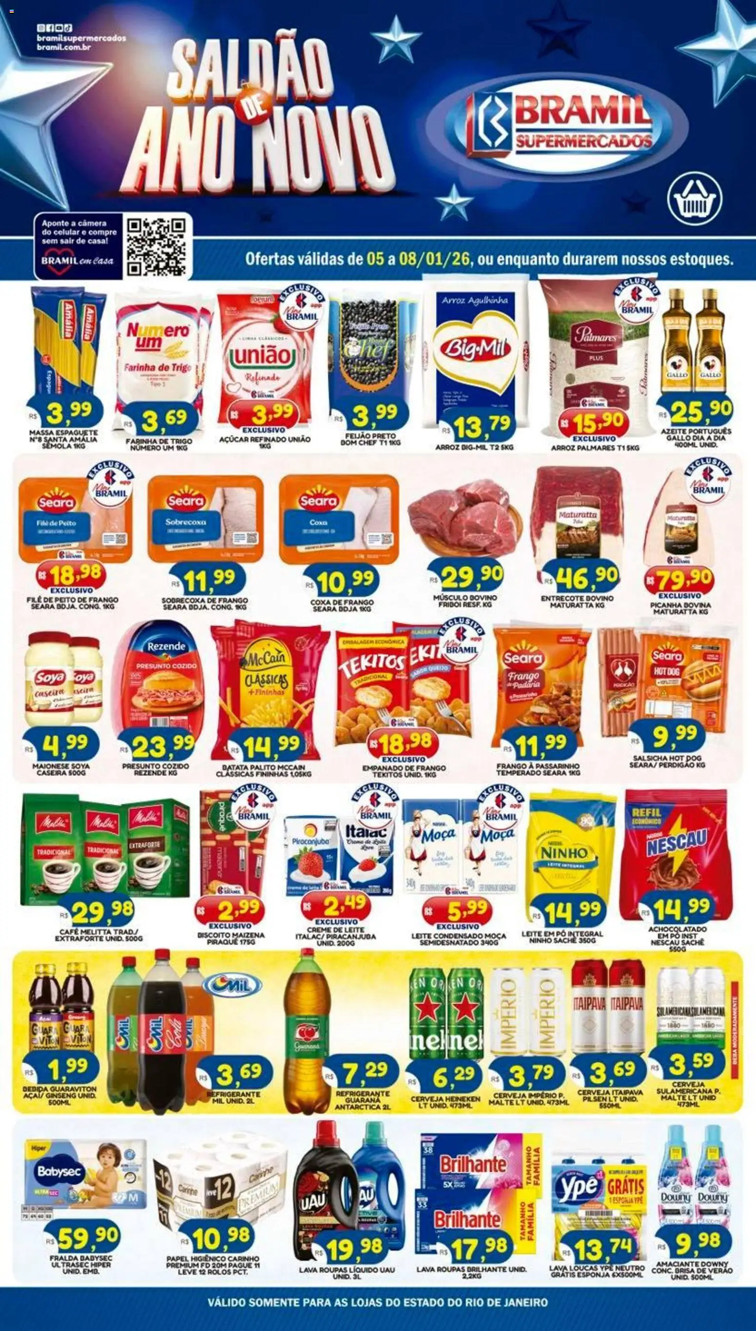 Pré-Visualização do folheto "Ofertas da semana" da loja Bramil Supermercados válido a partir de 05/01/2026