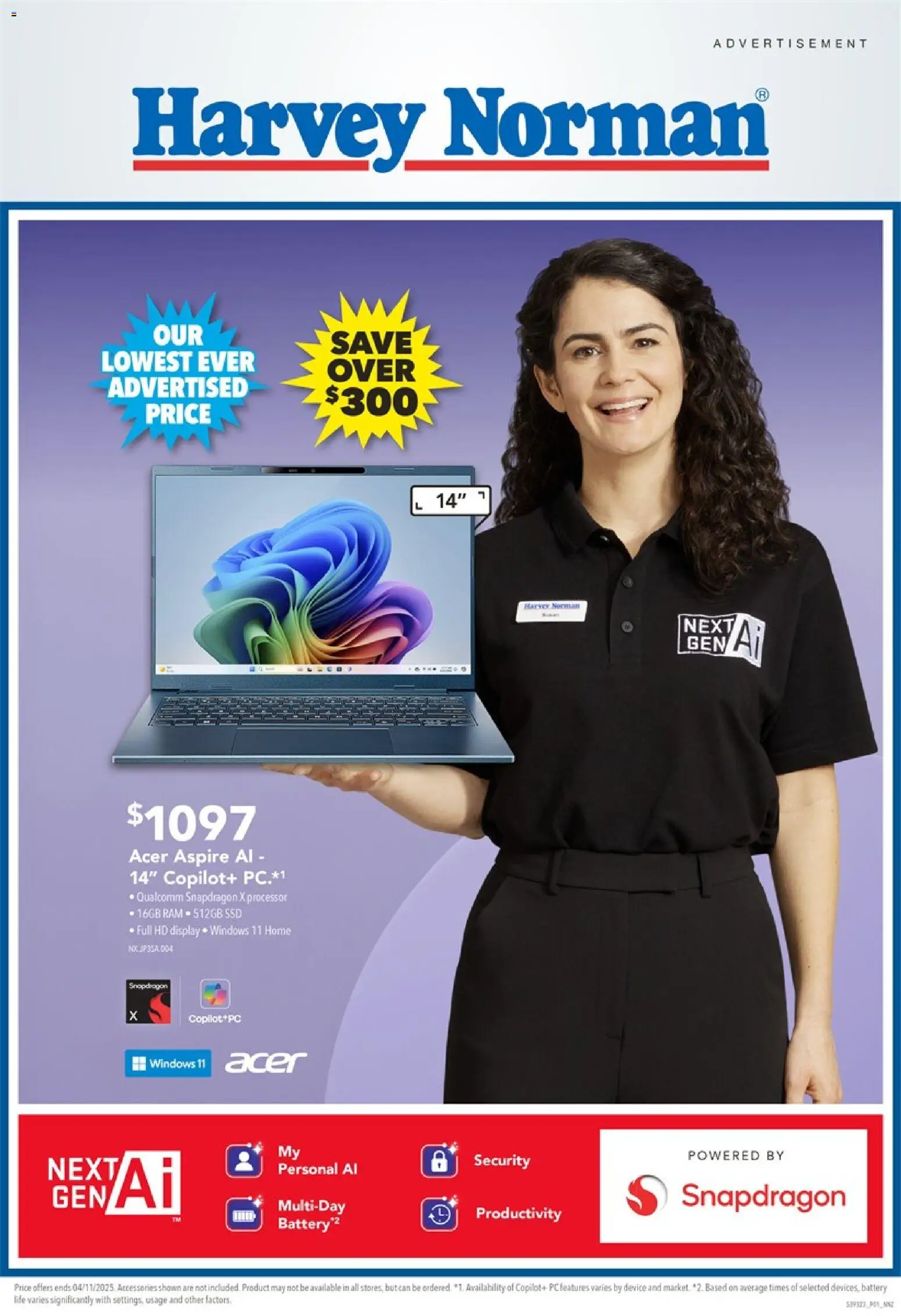 Preview of catalogue Laptop and Accessory Deals This Extended Long Weekend Sale from shop Harvey Norman valid 30 Oct 2025