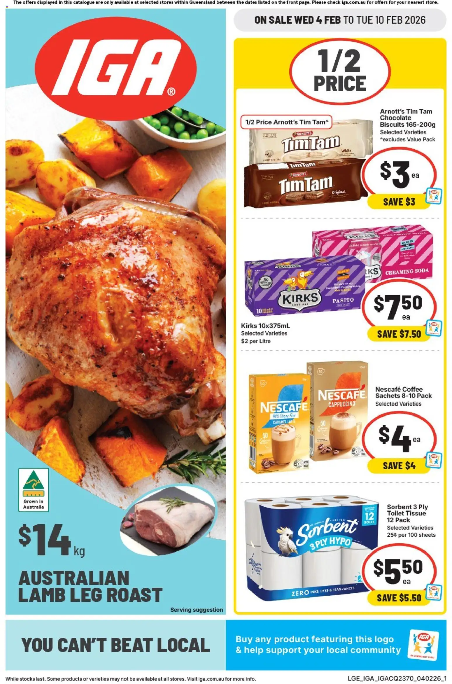 Preview of catalogue Catalogue QLD from shop IGA valid 04/02/2026
