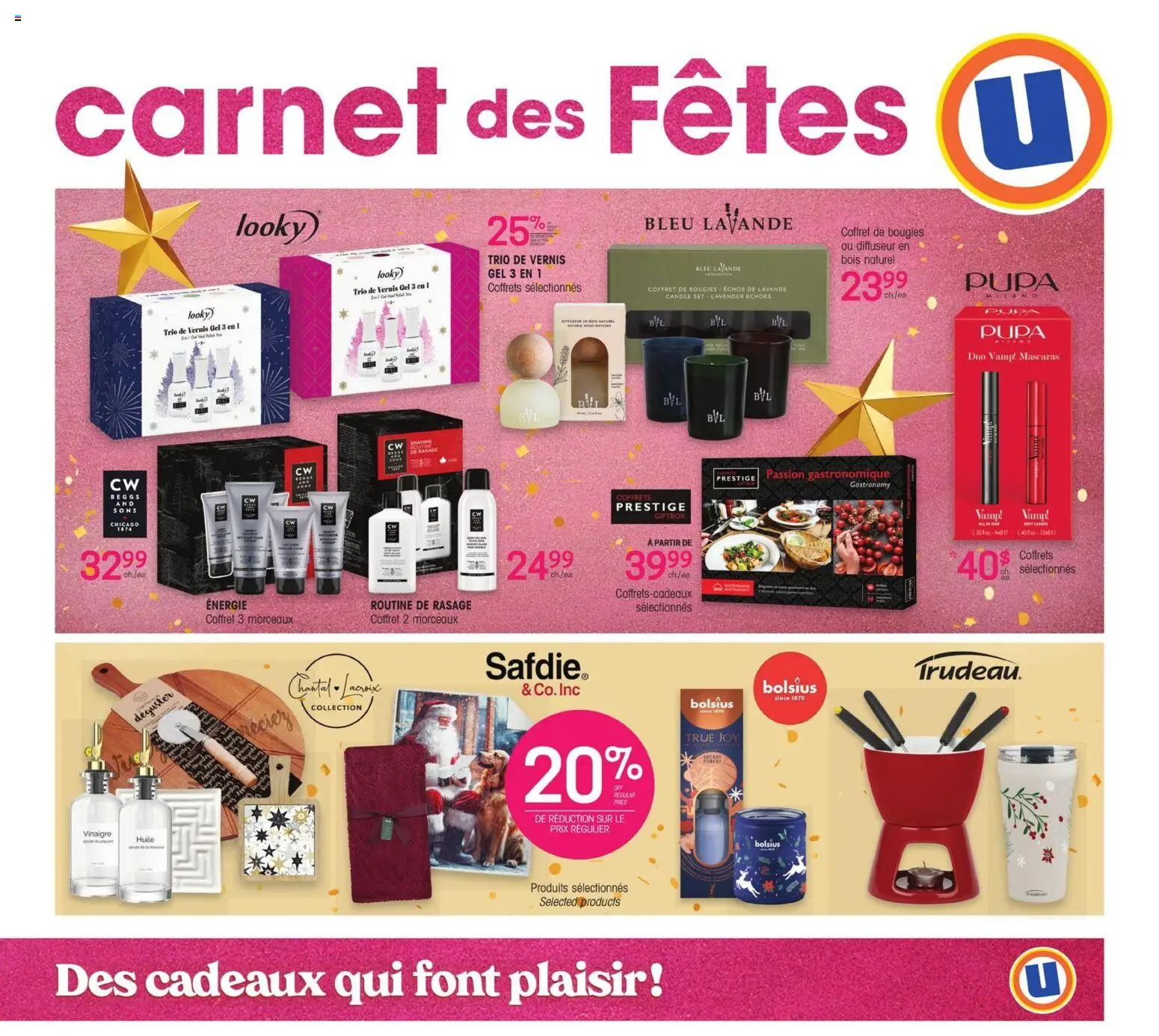 Preview of leaflet Carnet des Fêtes from shop Uniprix is valid from Nov 06, 2025