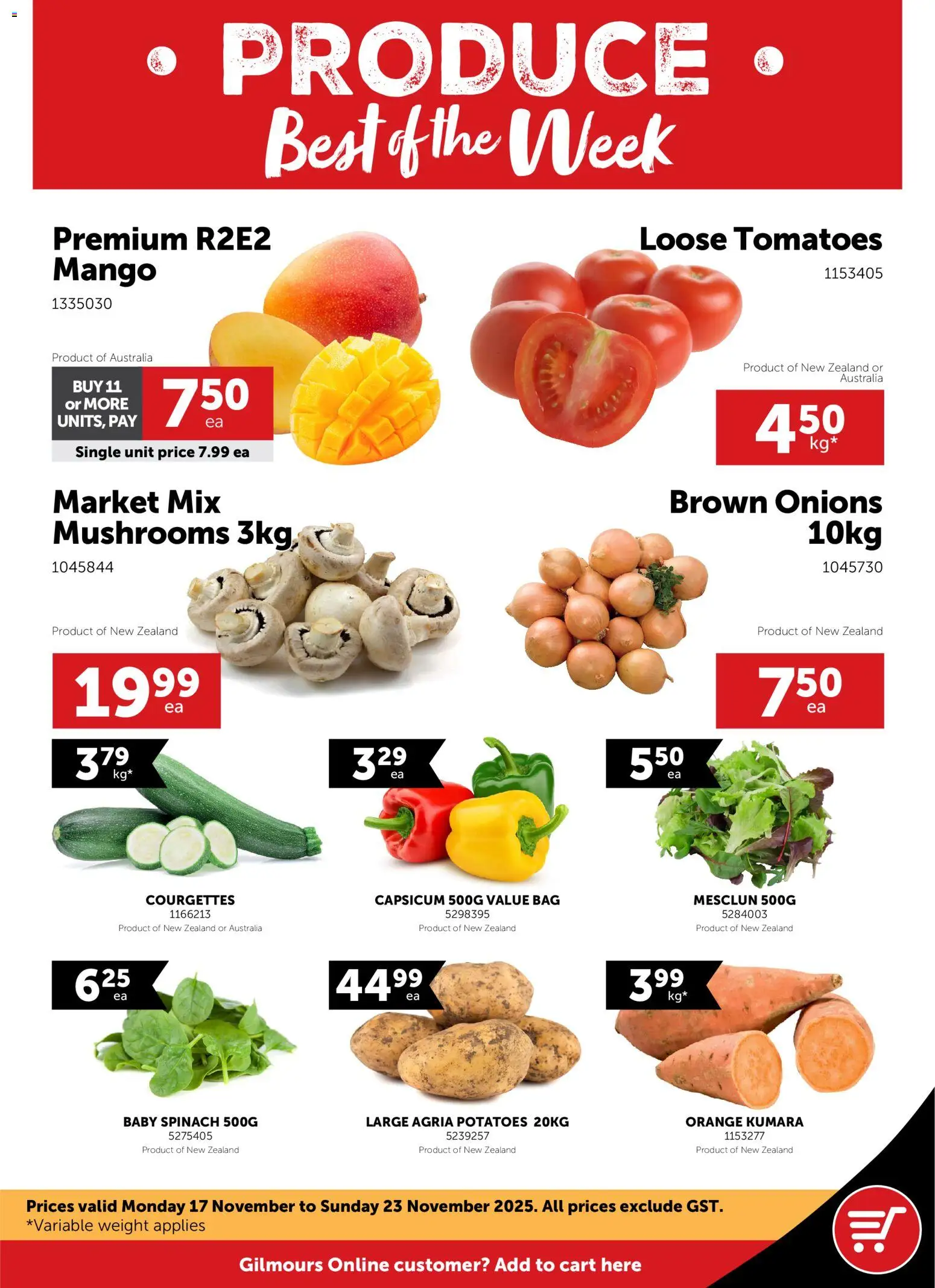 Preview of catalogue Catalogue from shop Gilmours valid 17 Nov 2025