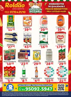 Pré-Visualização do folheto "Ofertas Especial Pizzaria" da loja Roldão válido a partir de 27/10/2025