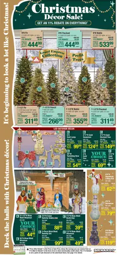 Ad Preview of Menards Christmas Decor Sale from 11/05/2025