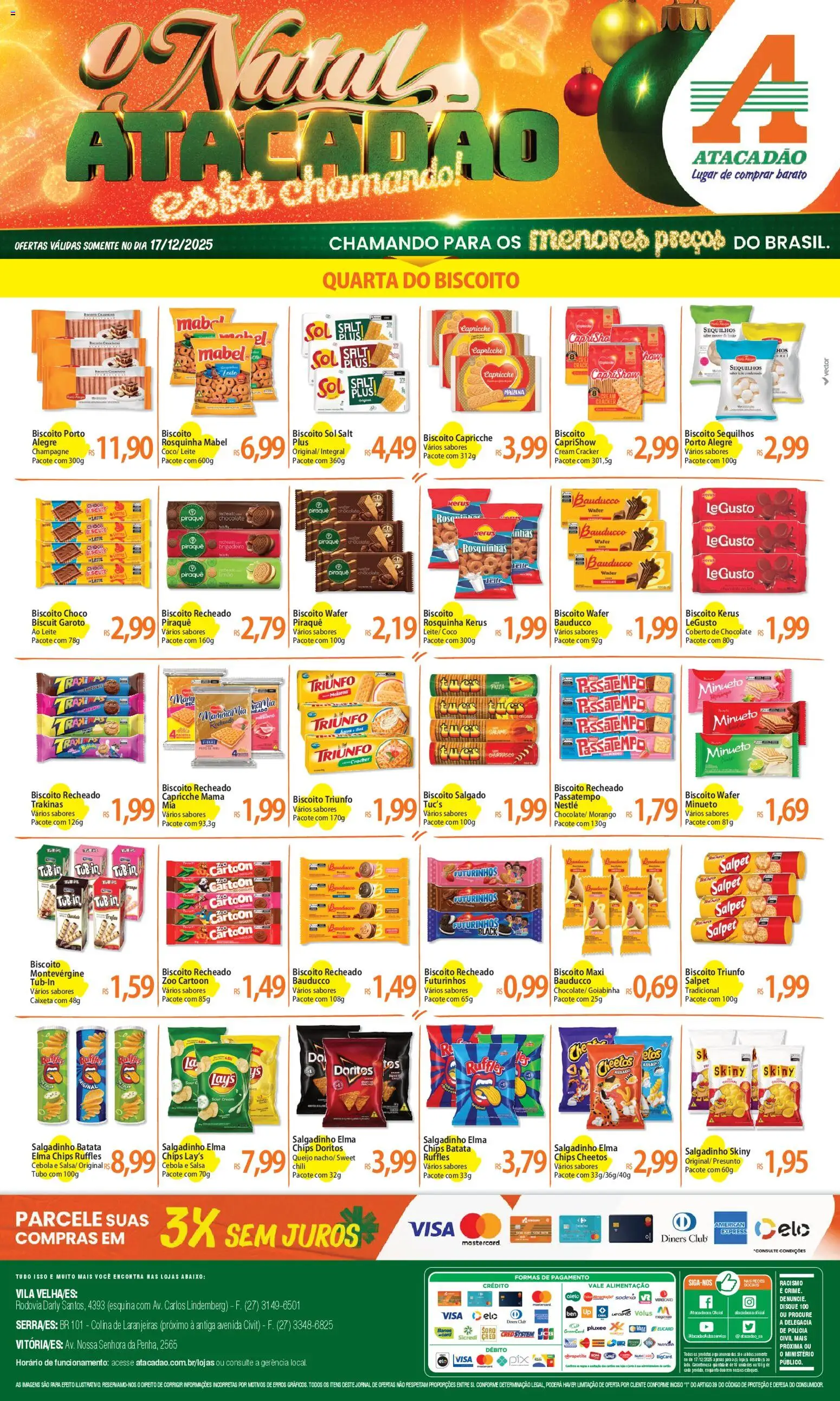 Pré-Visualização do folheto "Ofertas - ES" da loja Atacadão válido a partir de 17/12/2025