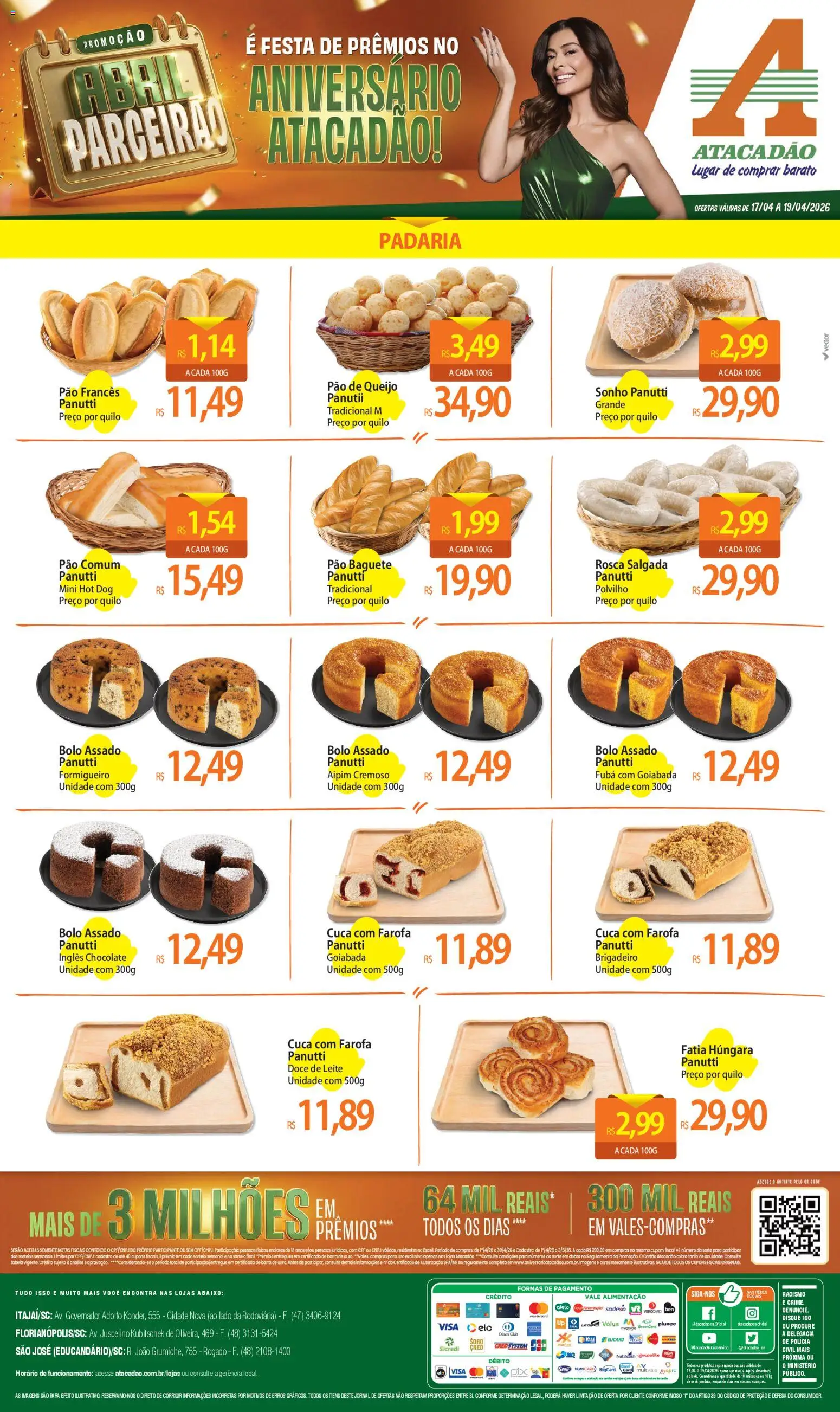 Pré-Visualização do folheto "Atacadão ofertas - SC" da loja Atacadão válido a partir de 17/04/2026