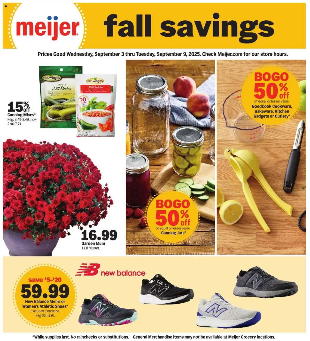 MEIJER AD from 09/03/2025 - Pullout GM - MI - PREVIEW - Page number 1