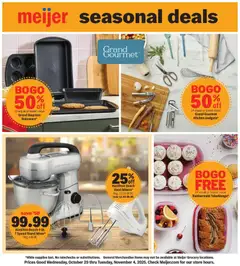 Ad Preview of Meijer Pullout GM - MI from 10/29/2025
