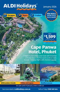 Preview of catalogue NEW Holidays from shop Aldi valid 01/01/2026