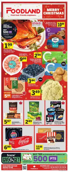 Preview of leaflet Weekly flyer / circulaire from shop Foodland is valid from Dec 18, 2025