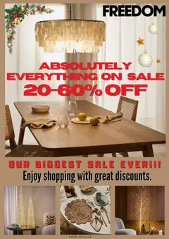 Preview of catalogue Catalogue from shop Freedom Furniture valid 23 Dec 2025
