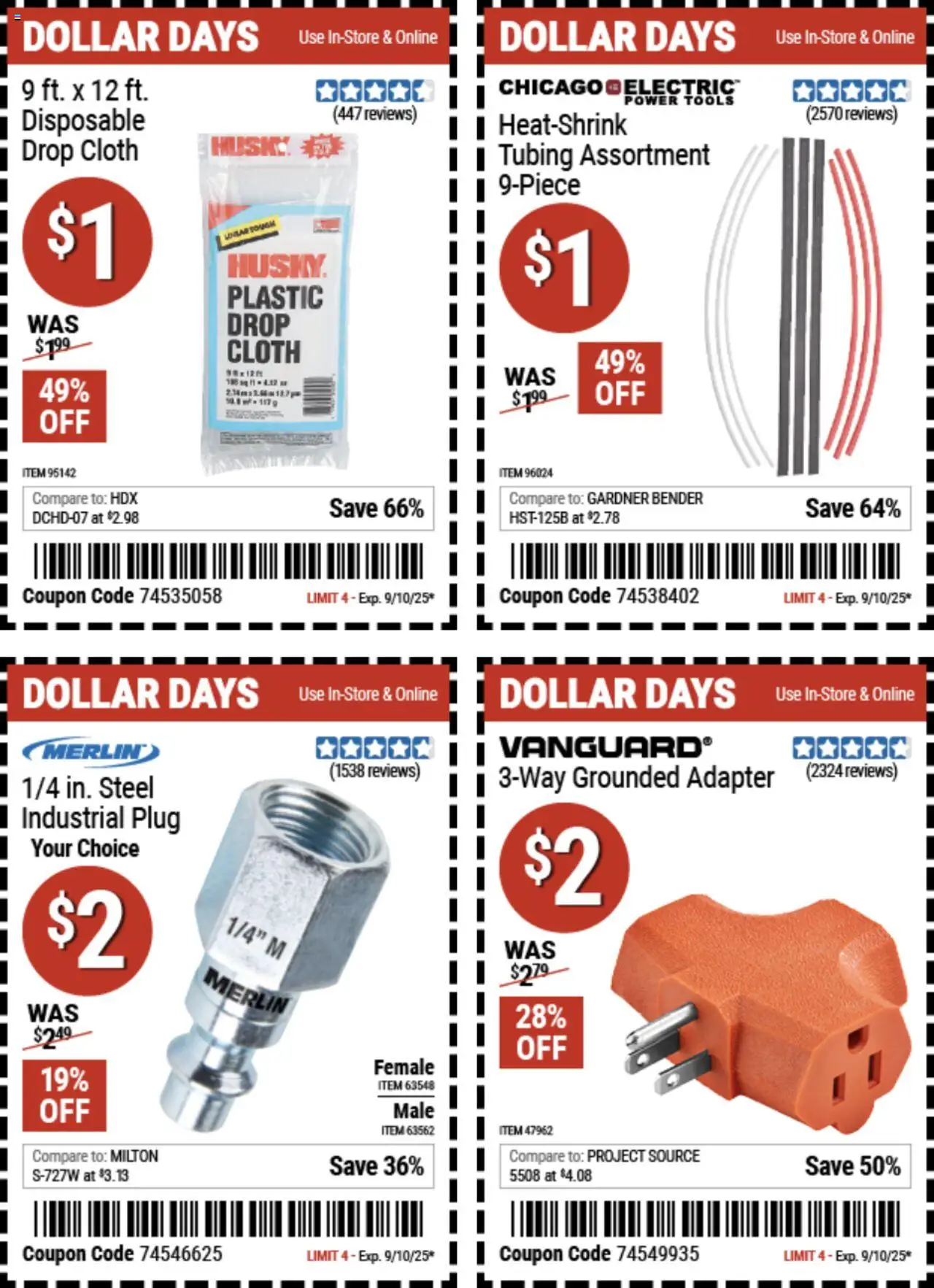 Harbor Freight Weekly Ad from 08/28/2025 - Flyer - Page number 1