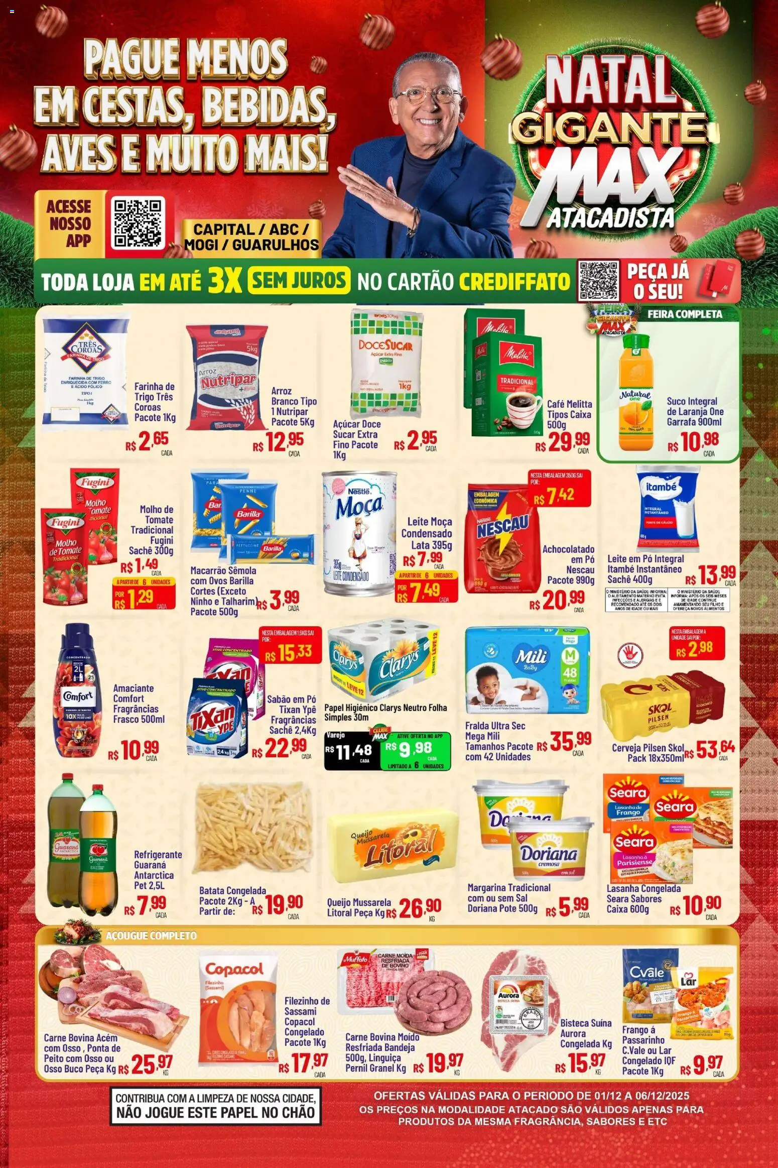Pré-Visualização do folheto "Ofertas da semana" da loja Max Atacadista válido a partir de 01/12/2025