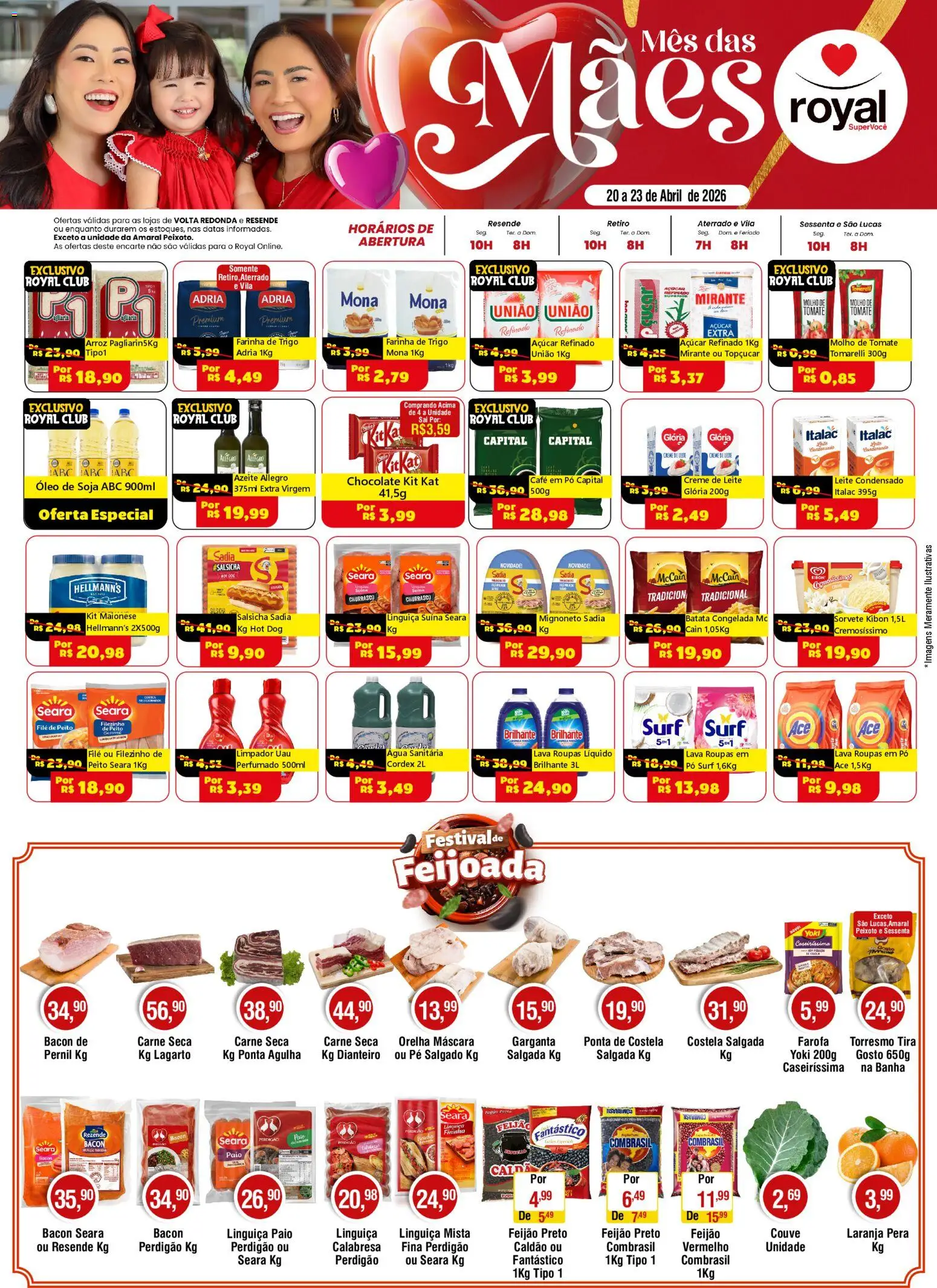 Pré-Visualização do folheto "Royal Supermercados ofertas Semanal" da loja Royal Supermercados válido a partir de 20/04/2026