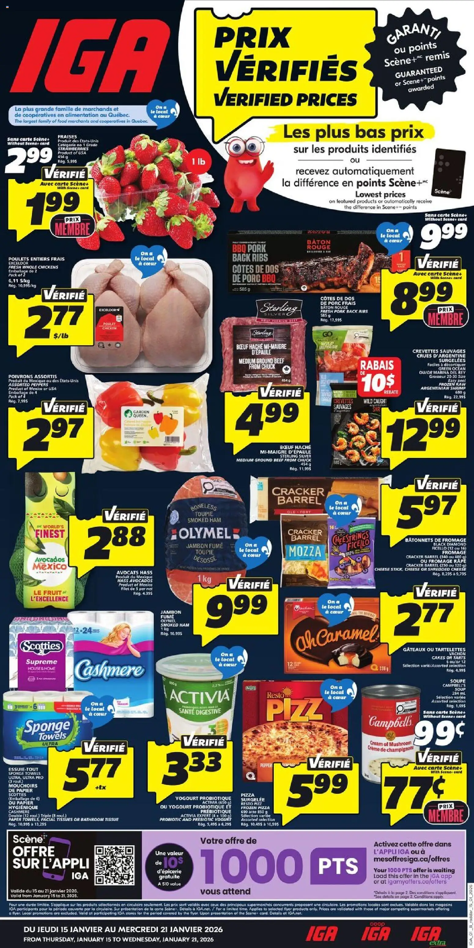 Preview of leaflet Quebec from shop IGA is valid from Jan 15, 2026