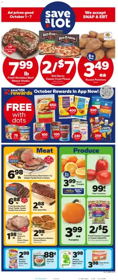 Ad Preview of Save a Lot Weekly Ad from 10/01/2025