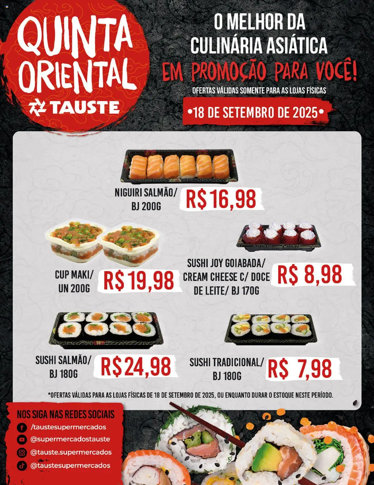 Tauste folheto "Ofertas Especial Oriental" válido a partir de 18/09/2025 - número de página 1