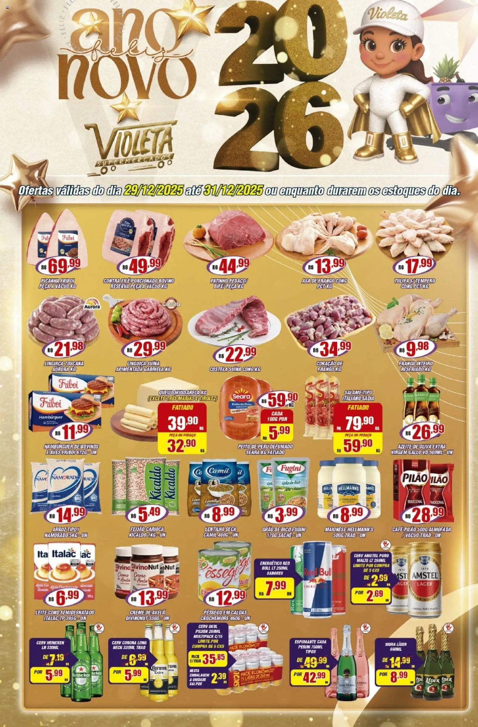 Pré-Visualização do folheto "Ofertas da semana" da loja Violeta Supermercados válido a partir de 29/12/2025