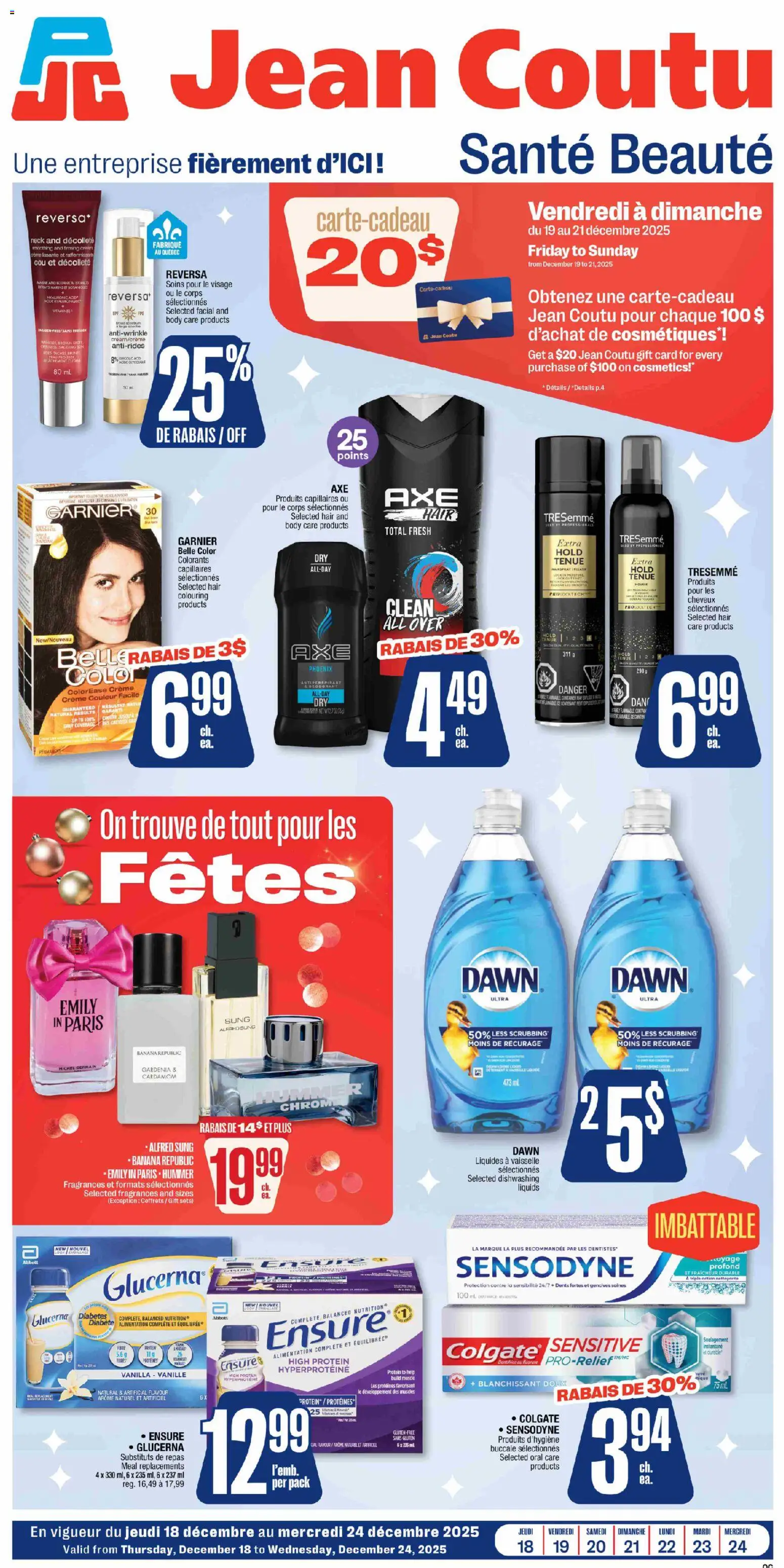 Preview of leaflet Santé beauté from shop Jean Coutu is valid from Dec 18, 2025