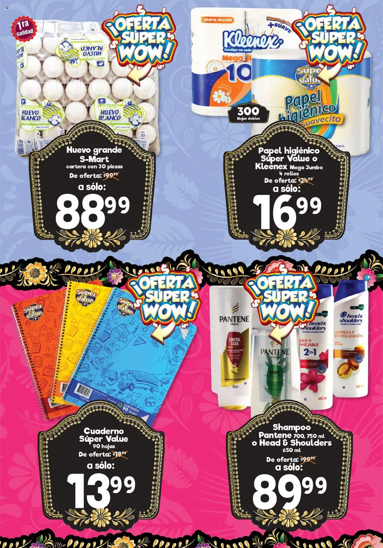 Folleto de Feria - Nuevo Laredo S-Mart y sus promociones válidas desde el 12/08/2025 - Número de página 1