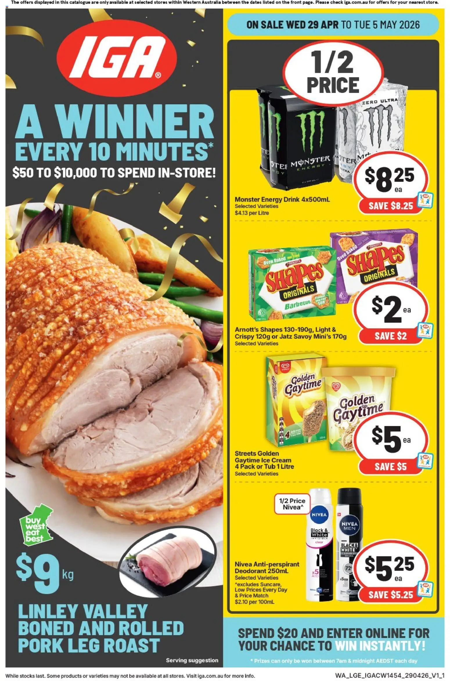 Preview of catalogue IGA catalogue WA from shop IGA valid 29/04/2026