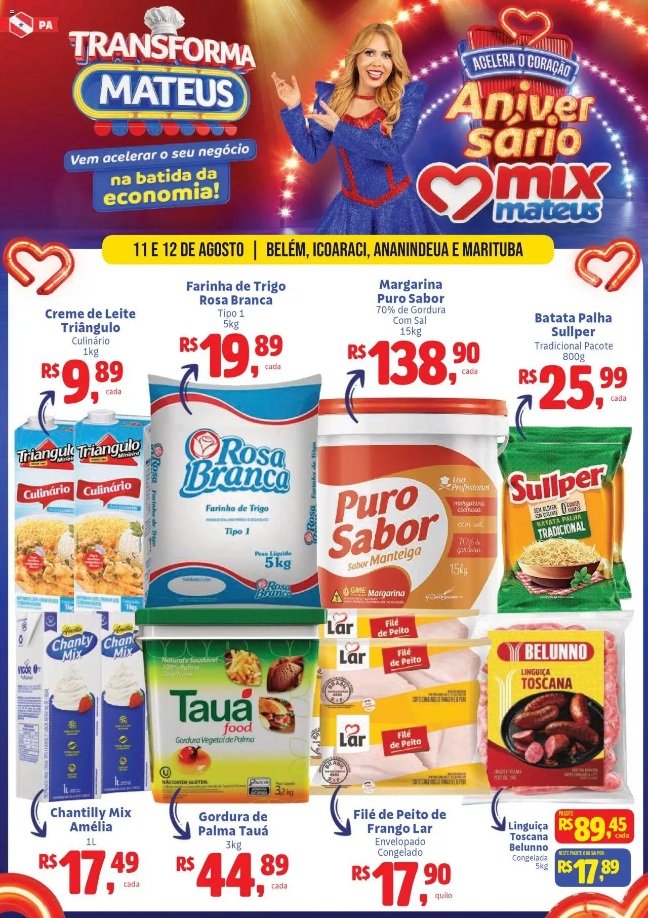 Mateus folheto "Ofertas Transforma Mateus" válido a partir de 11/08/2025 - número de página 1