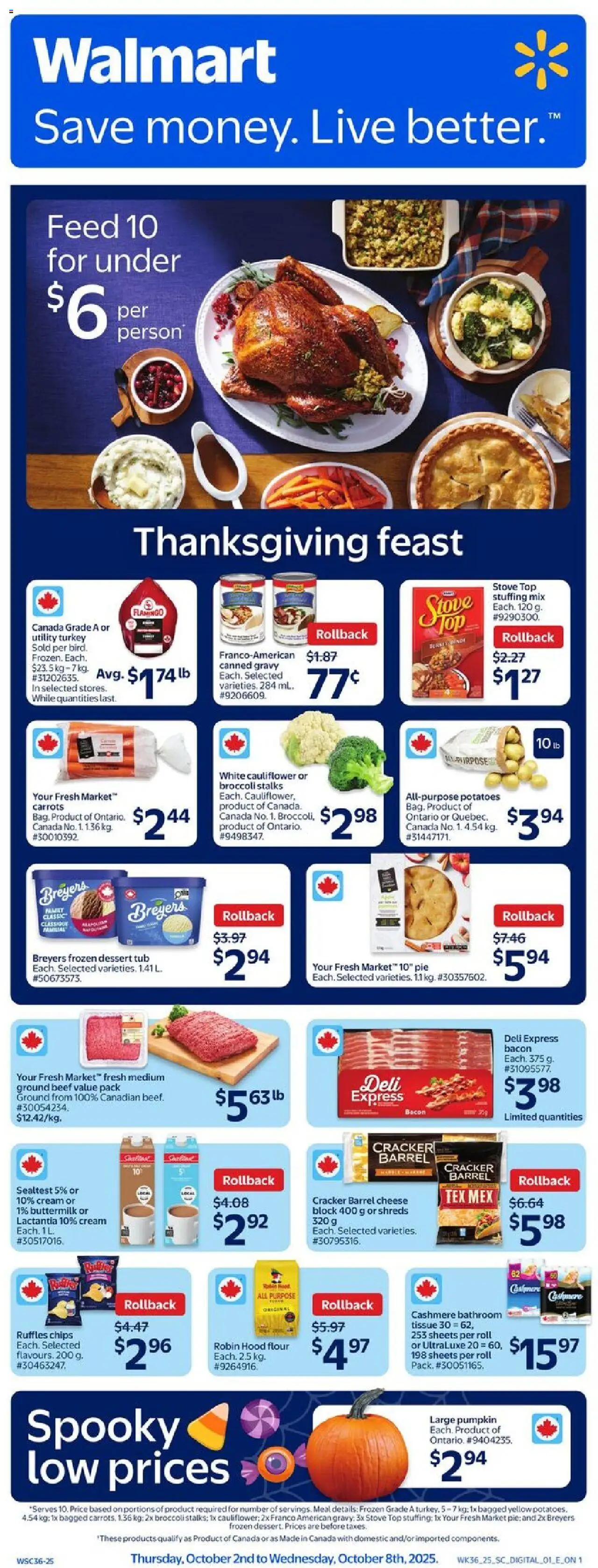 Walmart flyer valid from Oct 02, 2025 - page number 1