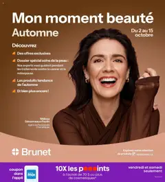 Preview of leaflet Flyer / circulaire from shop Brunet is valid from Oct 02, 2025