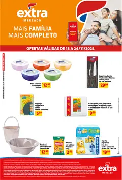 Pré-Visualização do folheto "Ofertas de Mercado Quinzenal" da loja Extra válido a partir de 18/11/2025