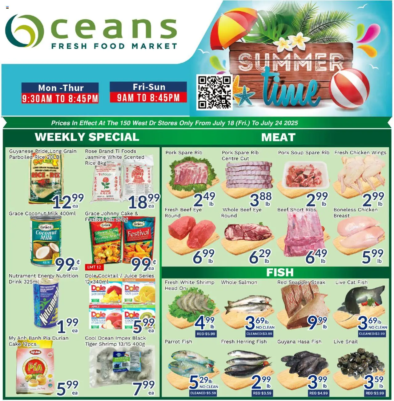 Oceans flyer valid from Jul 18, 2025 - page number 1