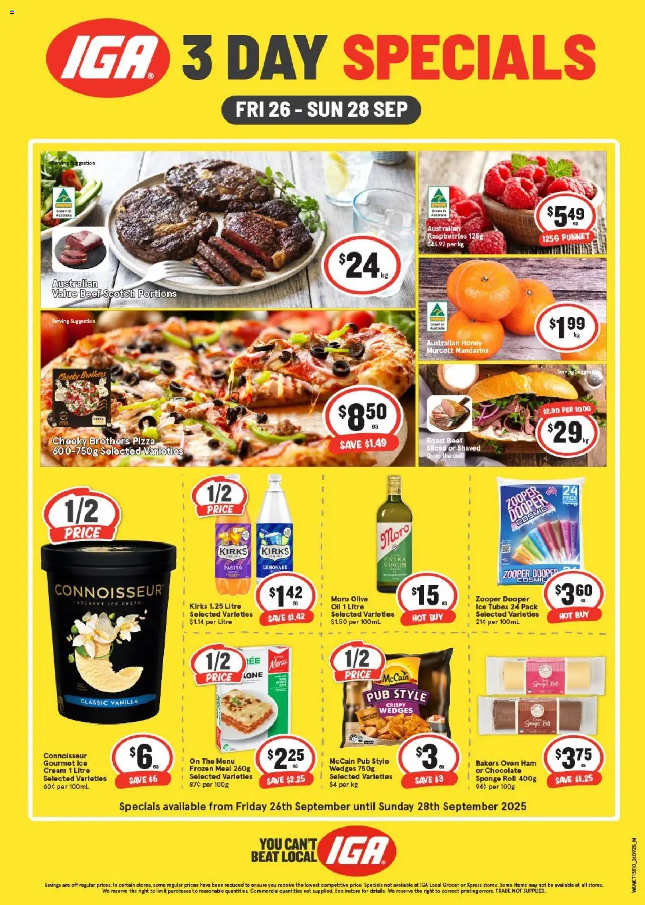 IGA catalogue valid from 26/09/2025 - page 1