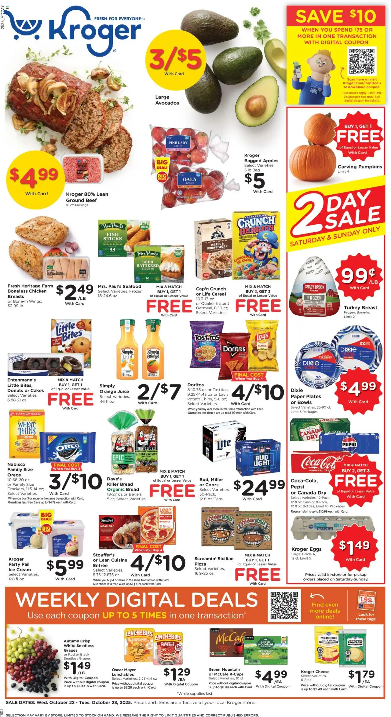 Kroger Weekly ads from 10/22/2025 >> Ad for next week - Page number 1
