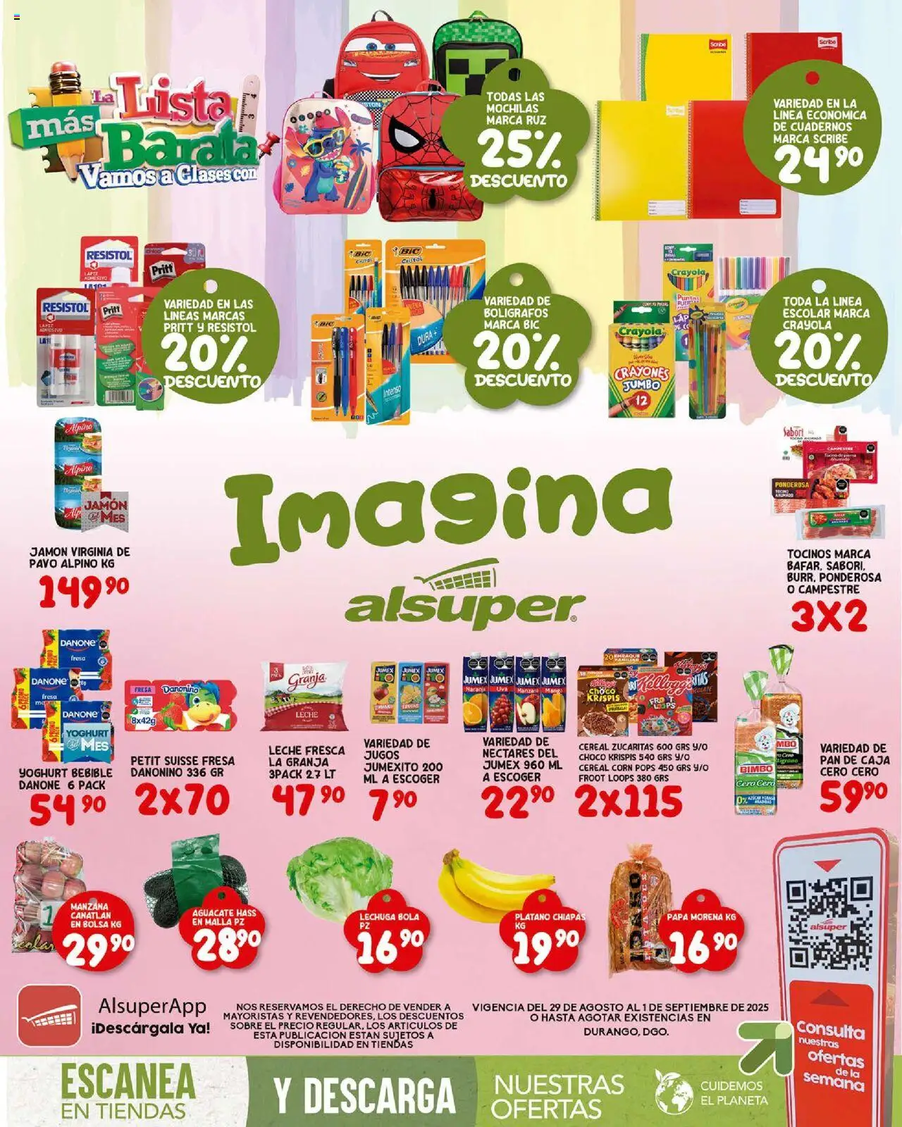 Folleto - Durango Alsuper y sus promociones válidas desde el 29/08/2025 - Número de página 1