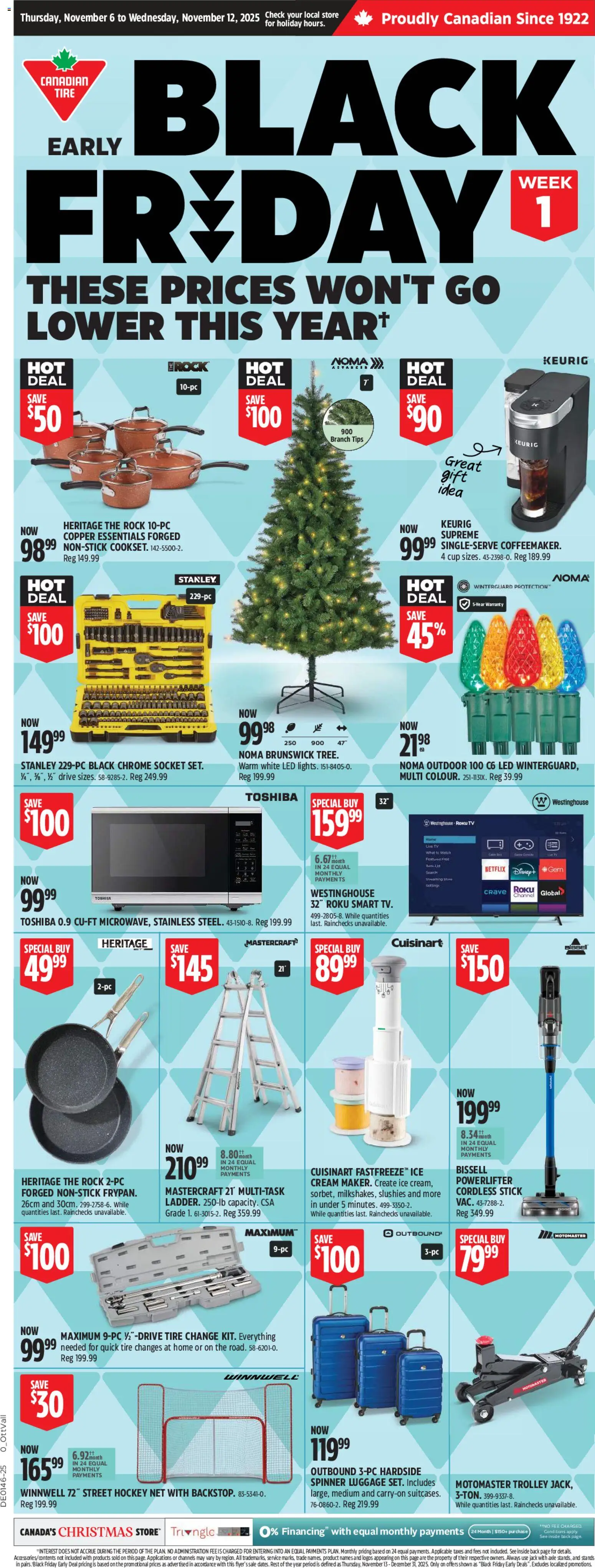 Preview of leaflet Black Friday Flyer from shop Canadian Tire is valid from Nov 06, 2025
