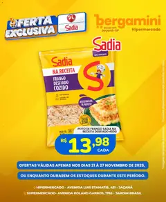 Pré-Visualização do folheto "Ofertas Sadia e Perdigão" da loja Supermercado Bergamini válido a partir de 21/11/2025 | Página: 5