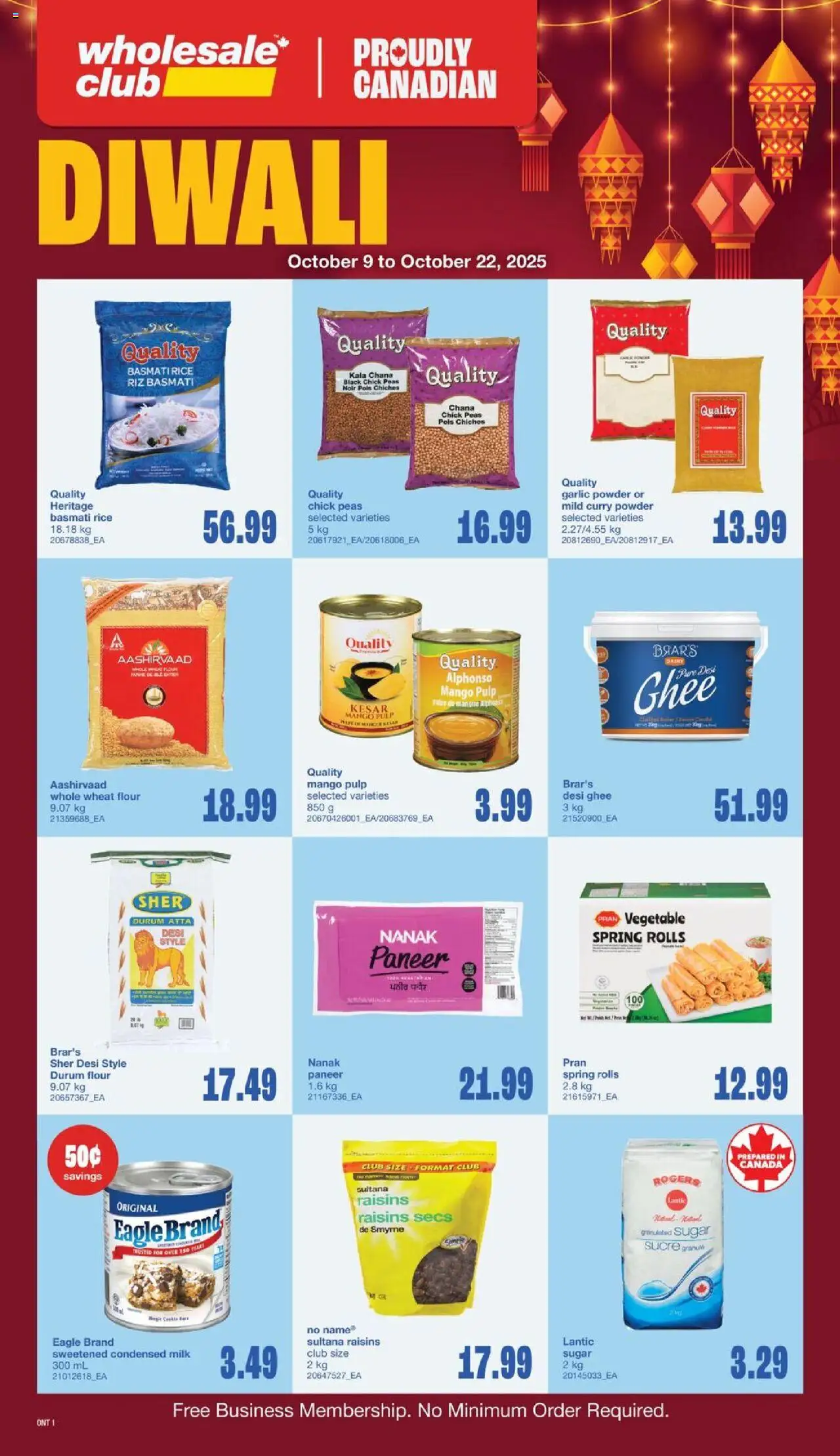 Wholesale Club flyer valid from Oct 09, 2025 - page number 1