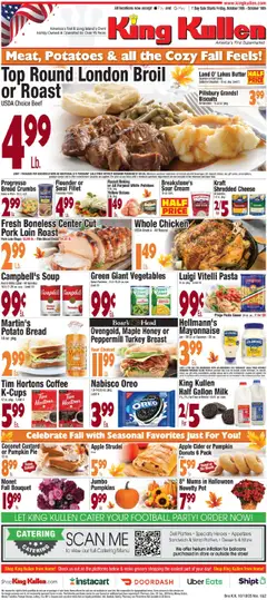 Ad Preview of King Kullen Weekly Ad from 10/09/2025