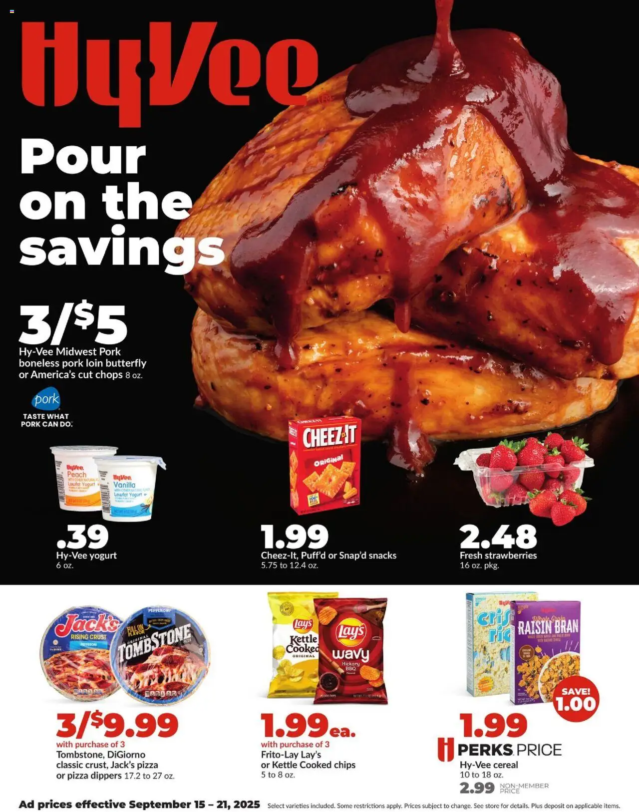 HyVee Weekly Ad from 09/15/2025 - Flyer - Page number 1