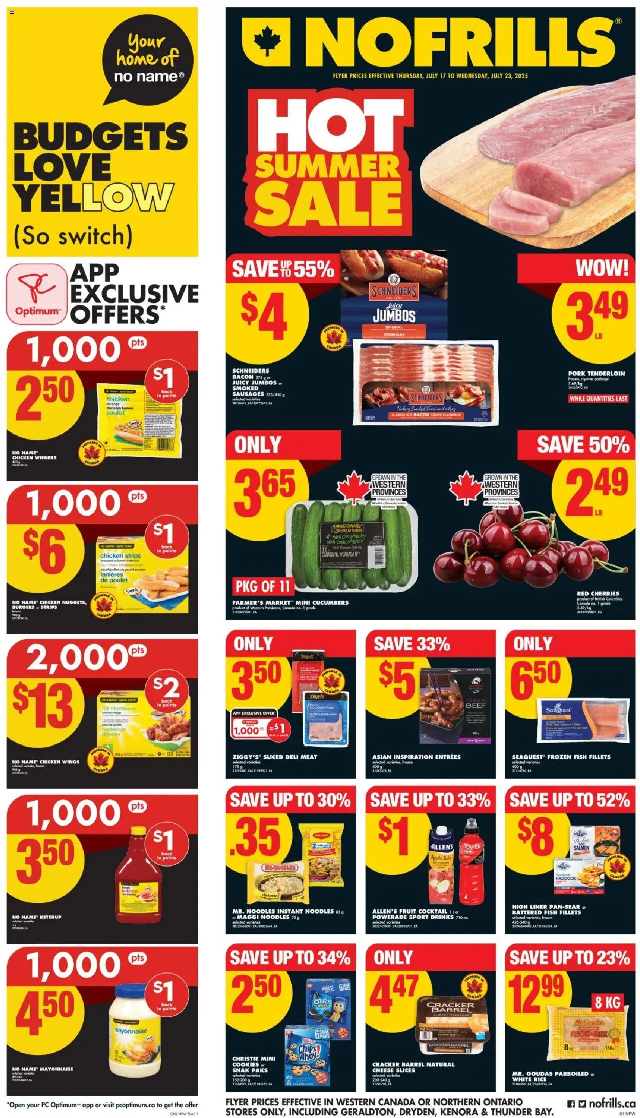 No Frills flyer valid from Jul 17, 2025 - page number 1