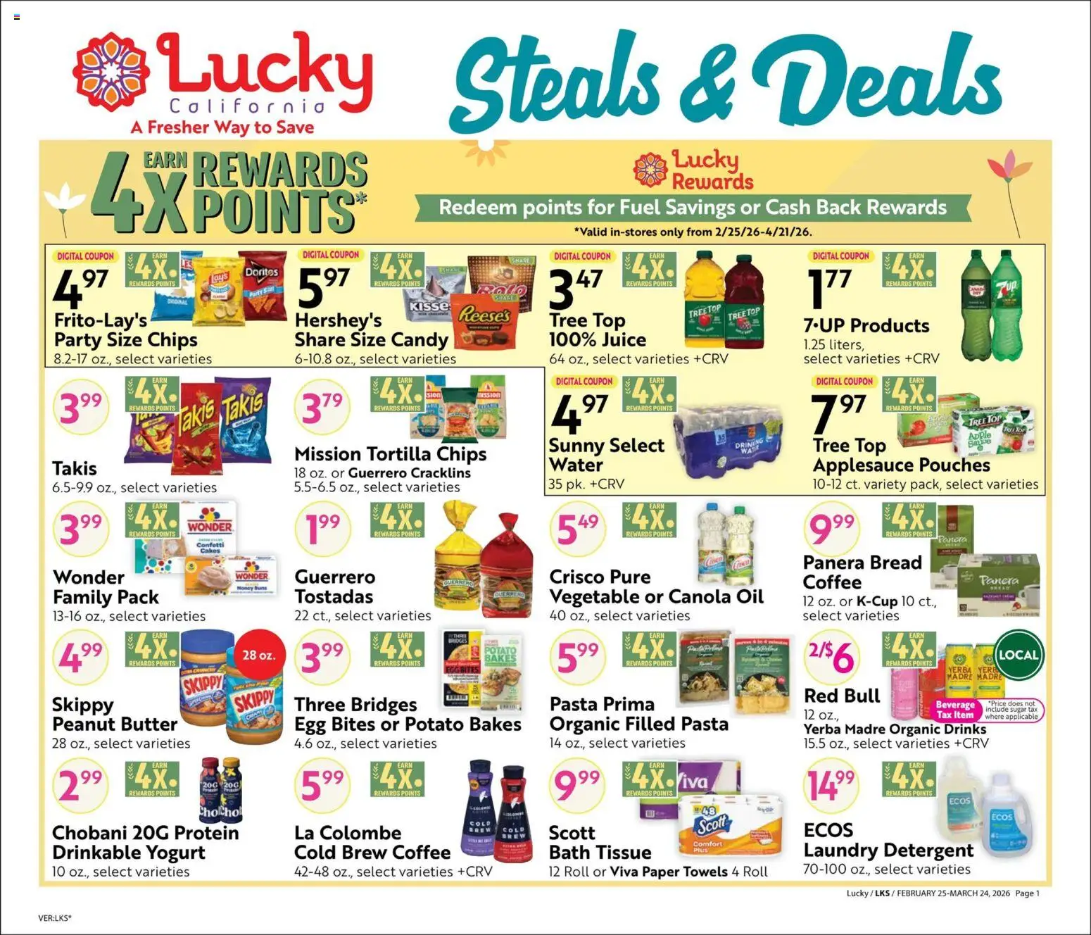 Ad Preview of Lucky Supermarkets Big Book of Savings from 02/25/2026