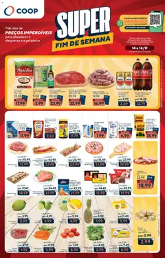 Pré-Visualização do folheto "Ofertas Fim de Semana" da loja Coop válido a partir de 14/11/2025